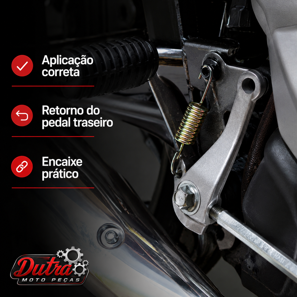Mola Pedal Freio Traseiro Honda CG Titan Fan 125 150 Mix Flex Retorno