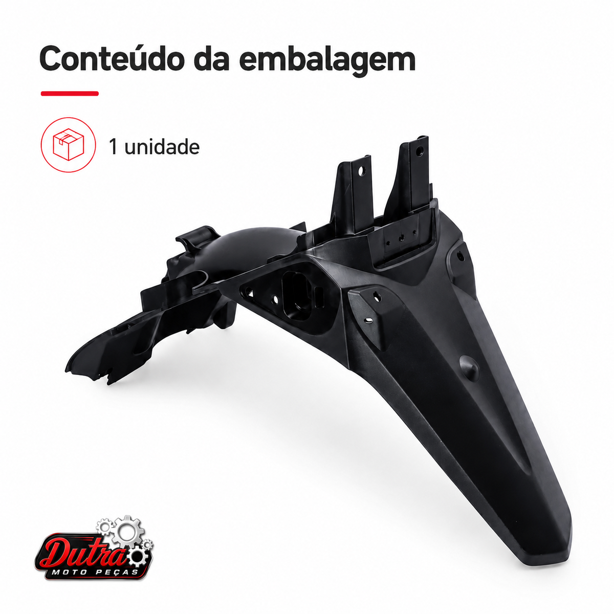 Paralama Traseiro Honda Biz 100 110i 125 2011 a 2018 Carenagem Reposição