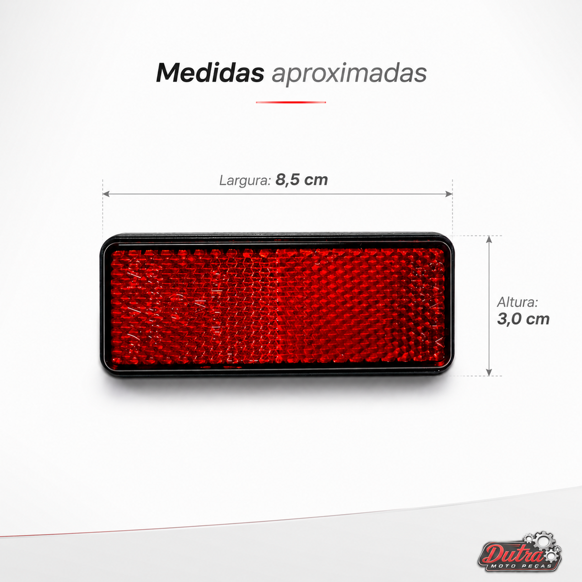 Refletor Olho de Gato Traseiro Yamaha XTZ 125 XT 600 660 Fazer 250 YBR Factor 125