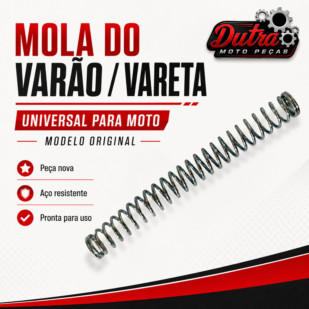 Mola Varão Vareta Freio Traseiro Universal Para Moto Padrão Original