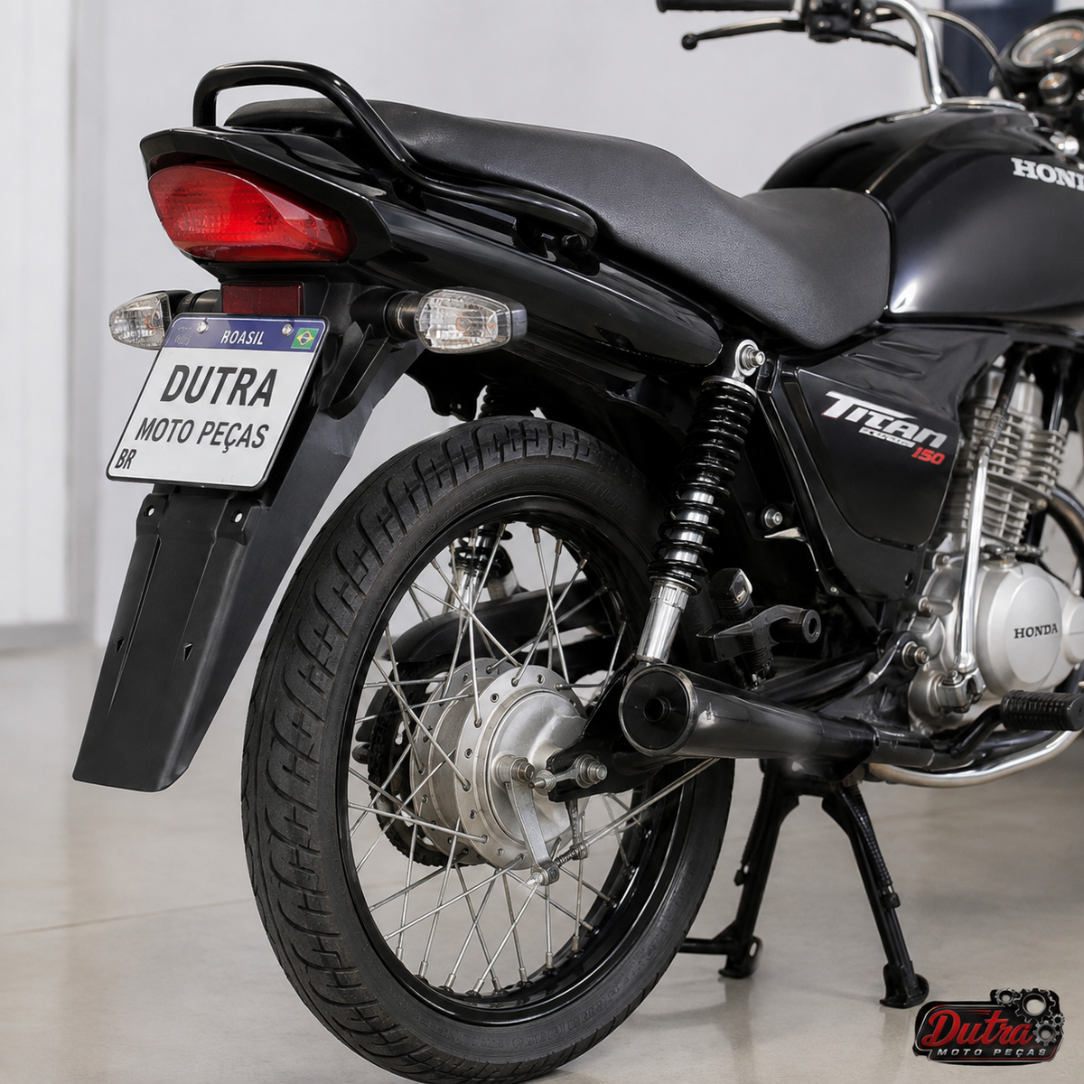 Paralama Traseiro Titan 150 2004 a 2008 Melc Preto