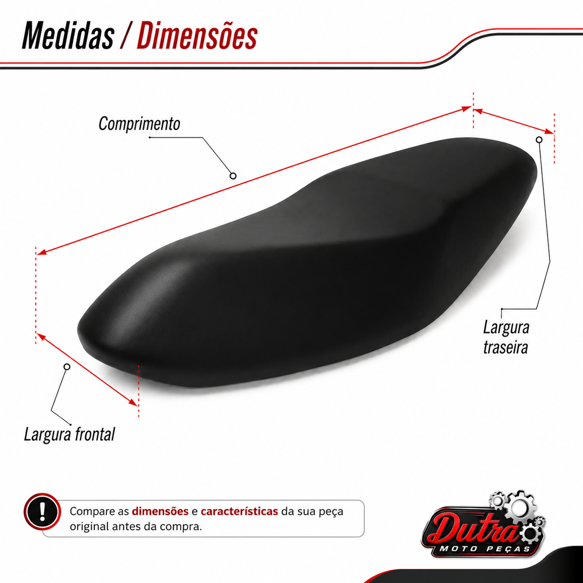 Capa De Banco Honda Biz 100 110 125 2017 a 2022 Resistente Reposição