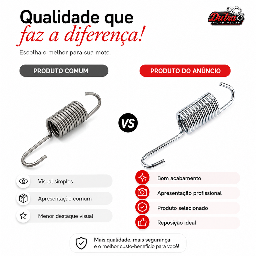 Mola Pedal De Freio Titan 125 150 Biz 100 125 CBX 200 NXR 125 150 Pop 100 110 Suzuki Yes XTZ 125