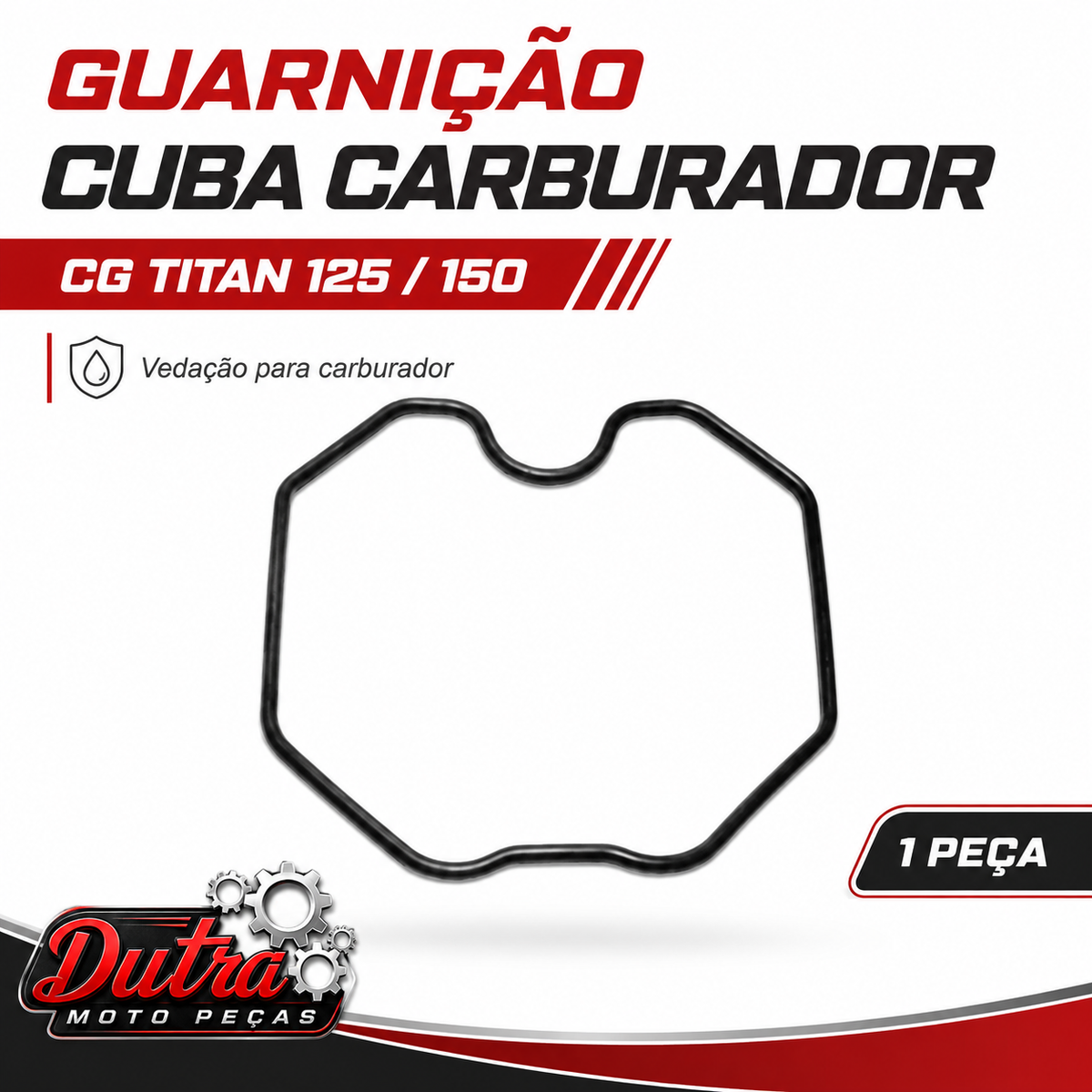 Guarnição Cuba Carburador Honda CG Titan 125 150 Fan Vedação Carburador