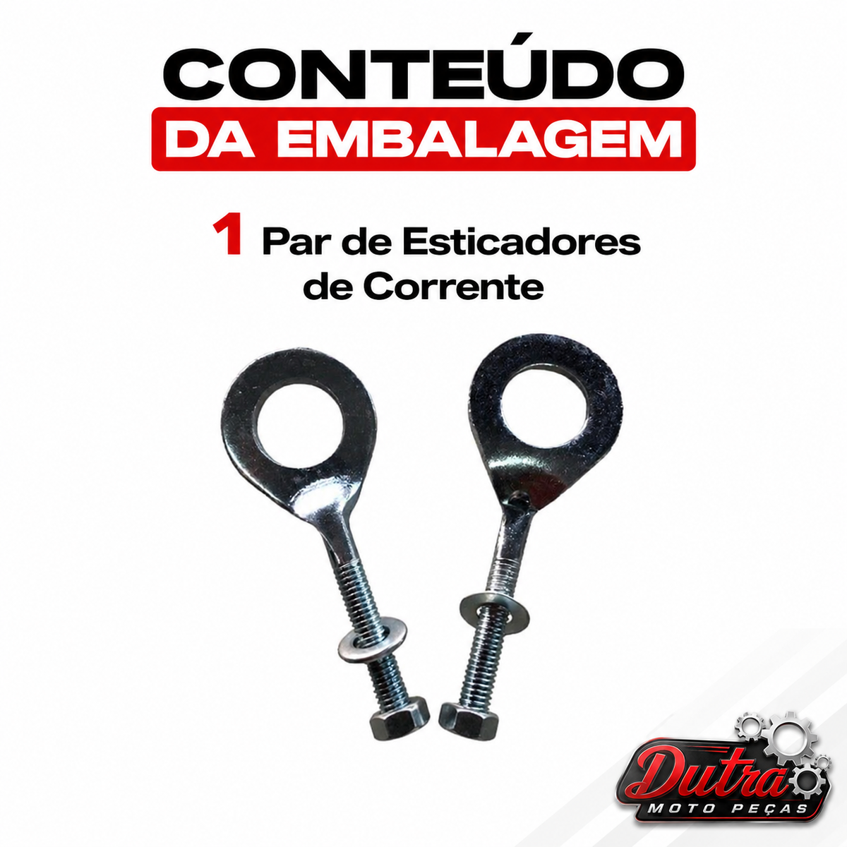 Par Esticador Corrente Honda CG 150 160 Titan Fan Start Ajustador Transmissão