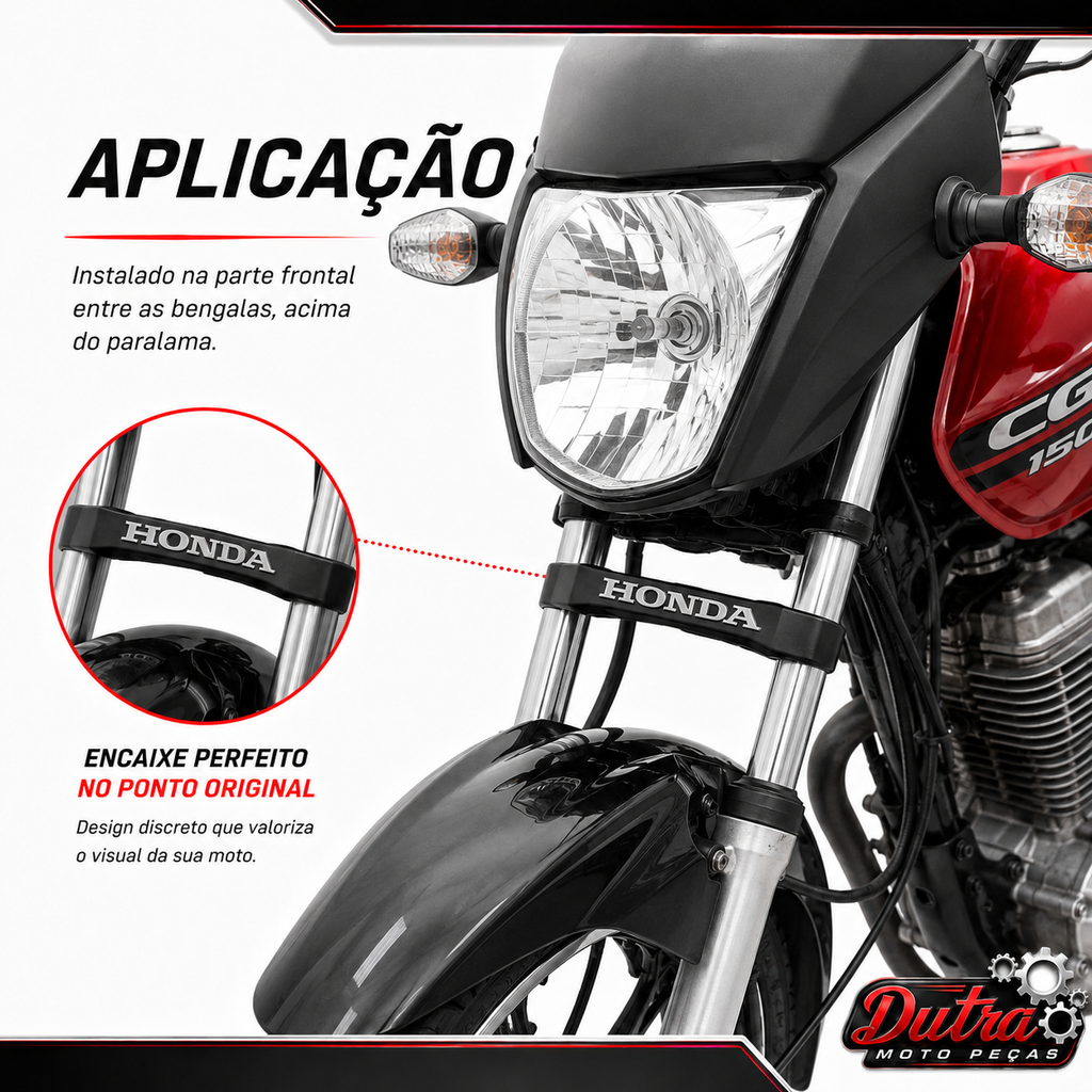 Emblema Frontal Titan 150 2004 a 2008 Fan 150 2009 a 2013 Prata