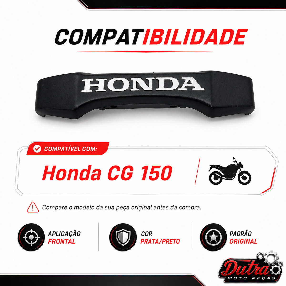 Emblema Frontal Logo Honda CG Titan 150 2004 a 2008 Fan 150 2009 a 2013