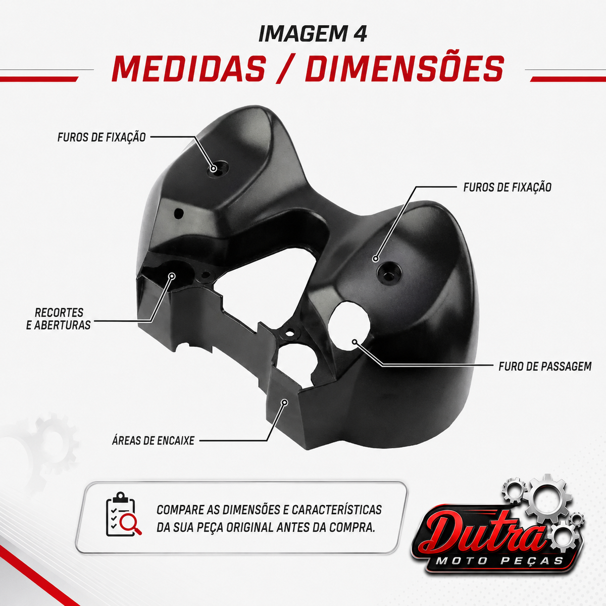 Carcaça Capa Inferior Painel Honda CG Titan 150 KS ES Fan 150 Cargo 2004 a 2008 Modelo Original