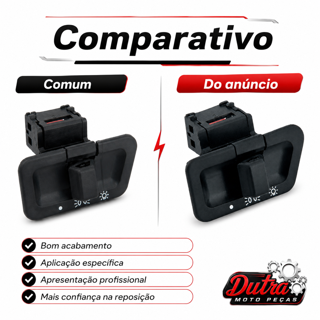 Botão Interruptor Farol Alto Baixo Suzuki Burgman 125 125i Reposição