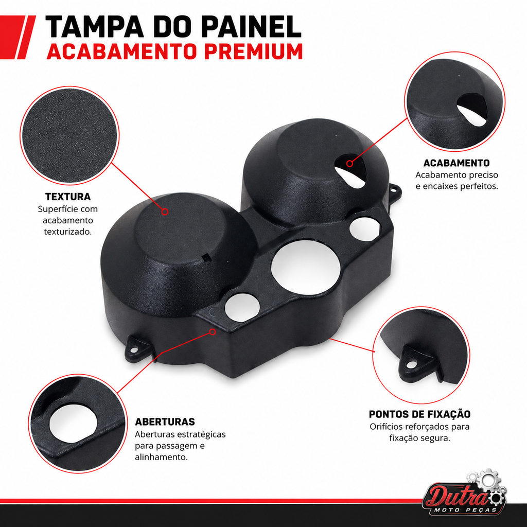 Carcaça Capa Painel Honda CG Titan 125 2000 a 2004 Reposição