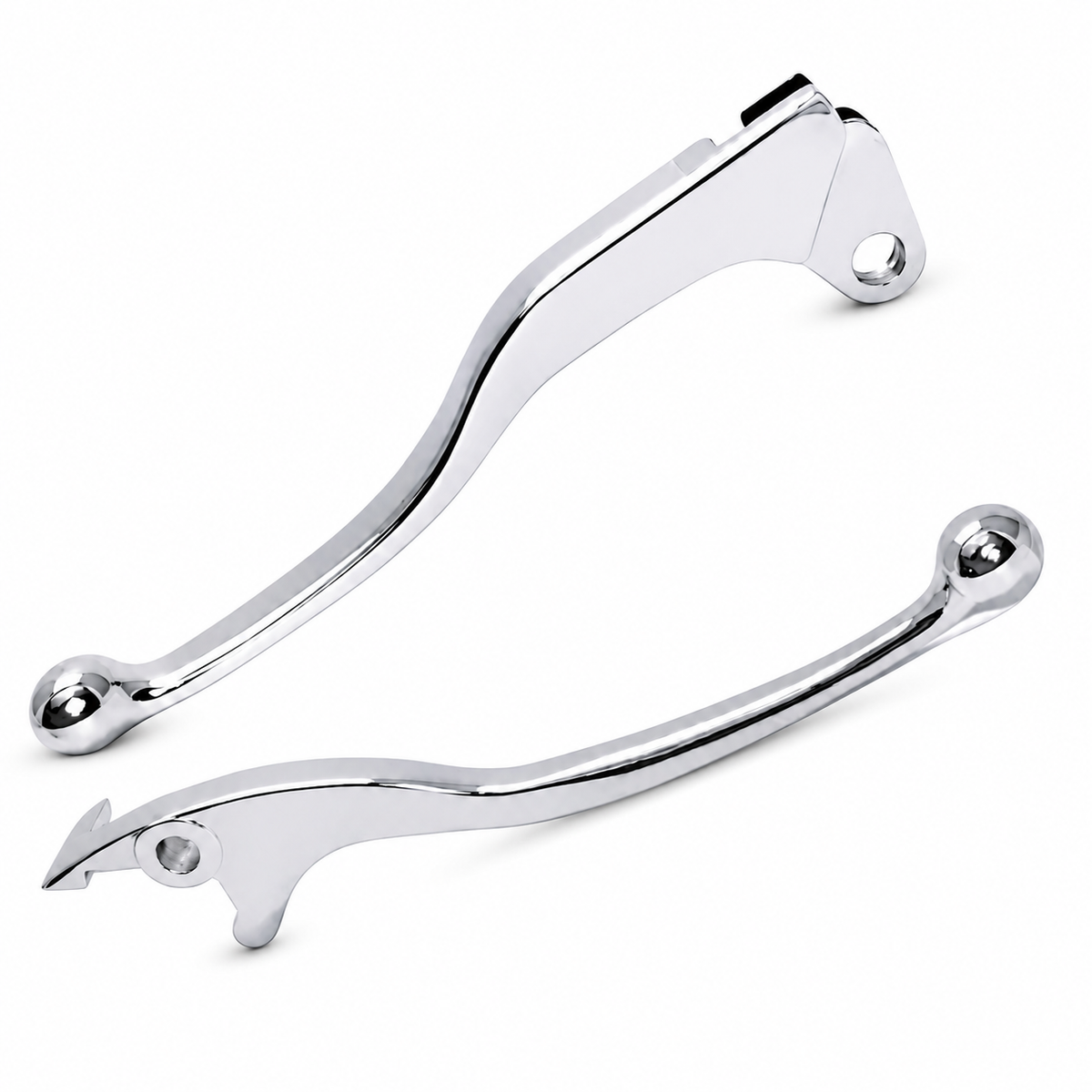 Par de Manetes Cromado/Polido Yamaha Fazer 250 Lander Tenere Factor 150 YBR Crosser Feio e Embreagem