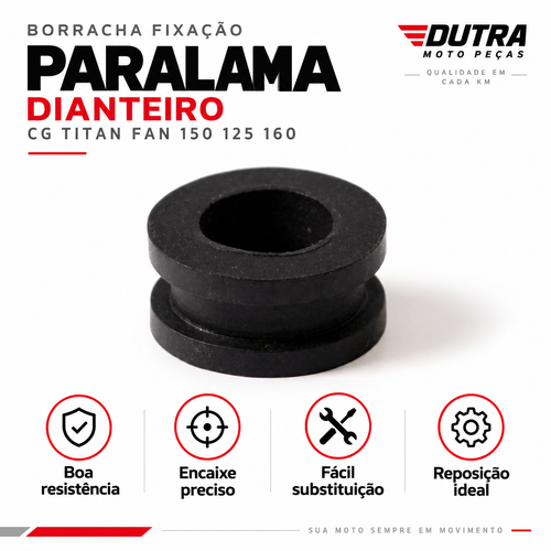 Borracha Fixação Paralama Dianteiro Cg Titan Fan150 125 160