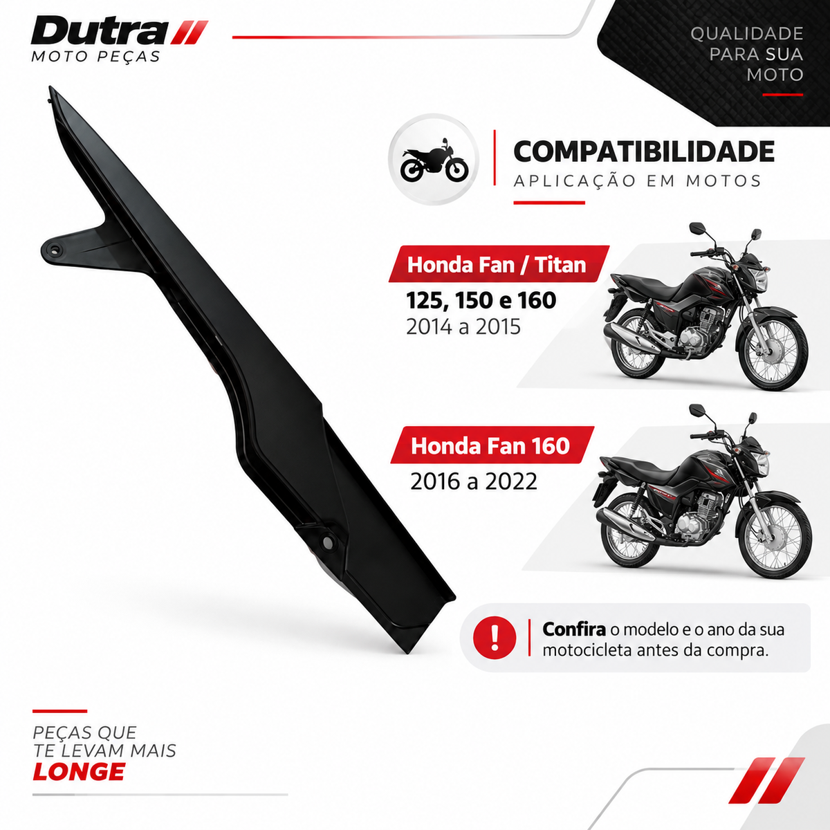 Porta Corrente Fan titan 125 150 160 2014 A 2015 fan 160 2016 2022