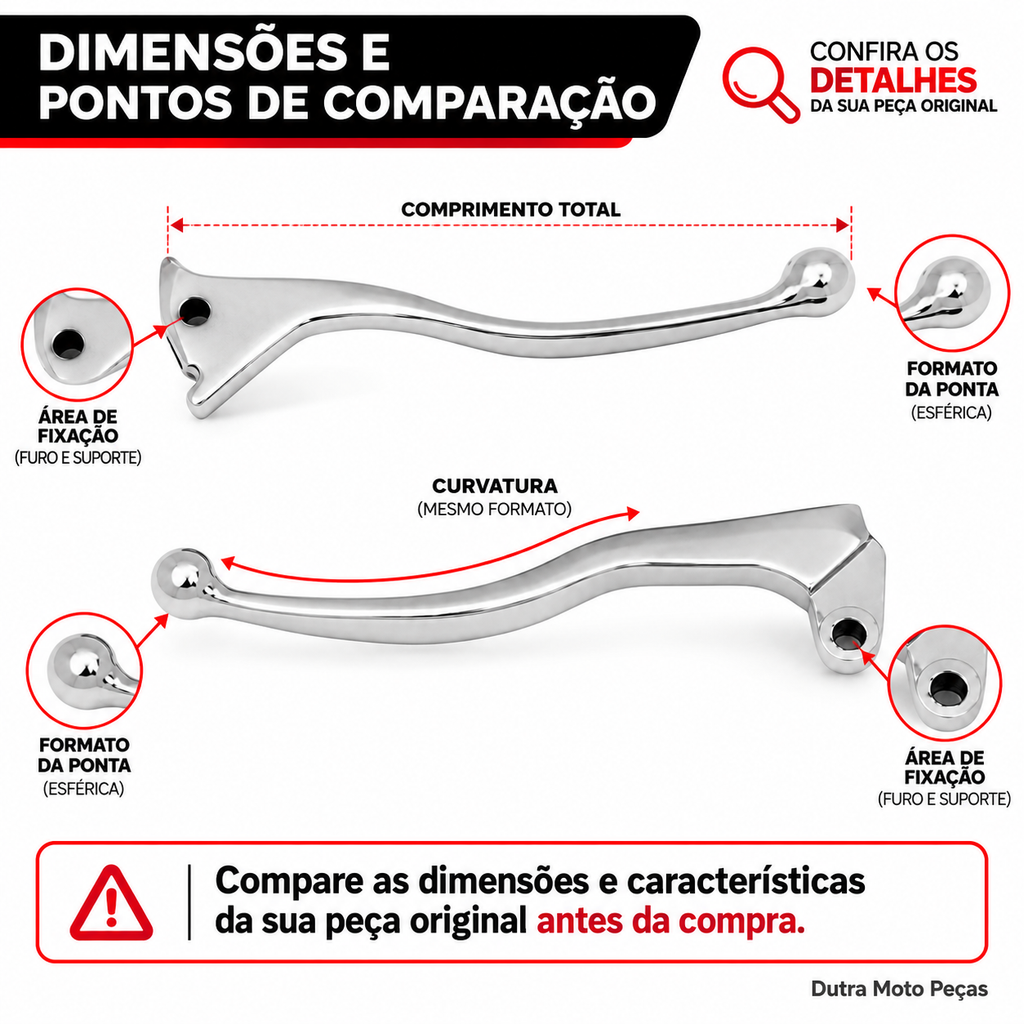 Manete Freio Cromado Xt660 Maçanetas Par Freio Embreagem