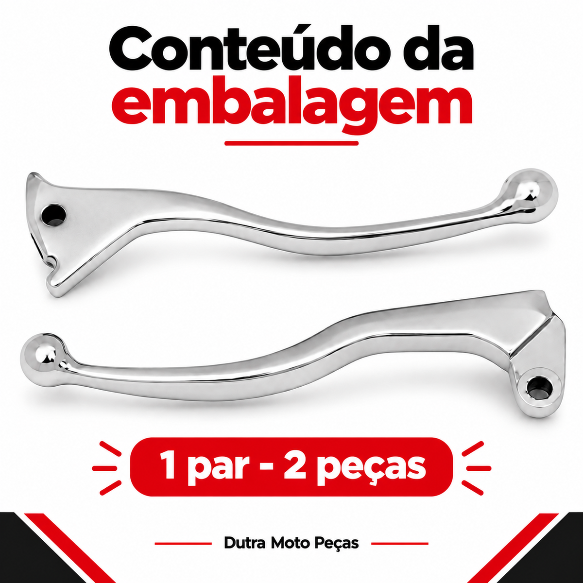 Manete Freio Cromado Xt660 Maçanetas Par Freio Embreagem
