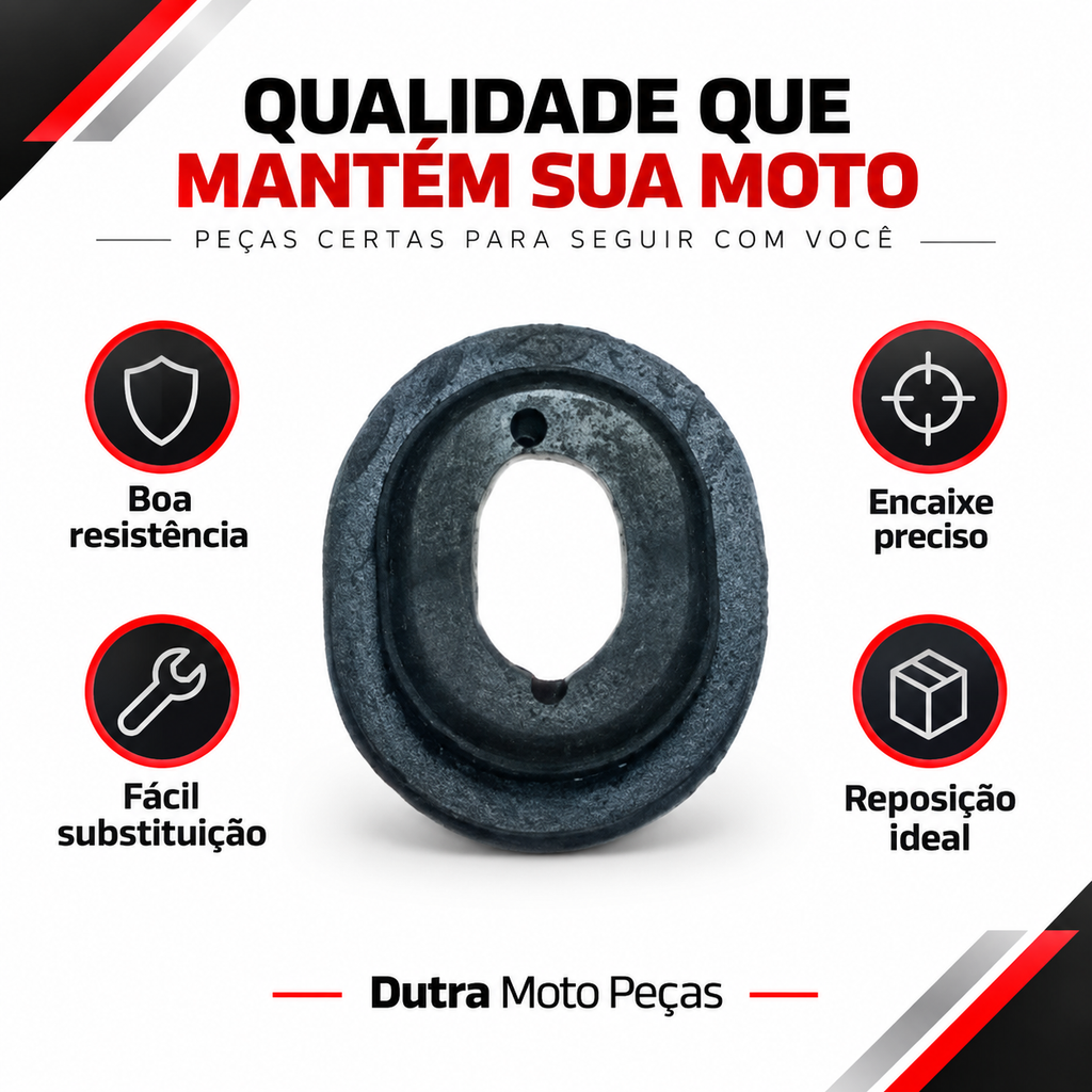 Borracha Tampa Lateral Fazer/titan/falcon/sahara (UNIDADE)