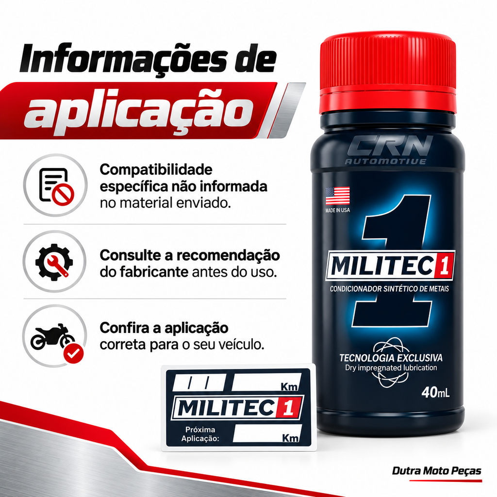 Condicionador De Metais 40ml - Militec 1 ORIGINAL