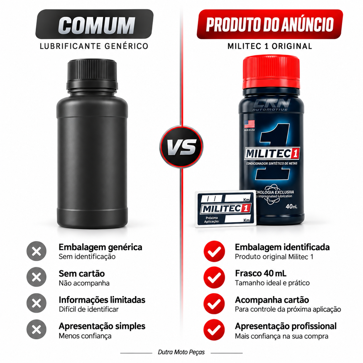 Condicionador De Metais 40ml - Militec 1 ORIGINAL