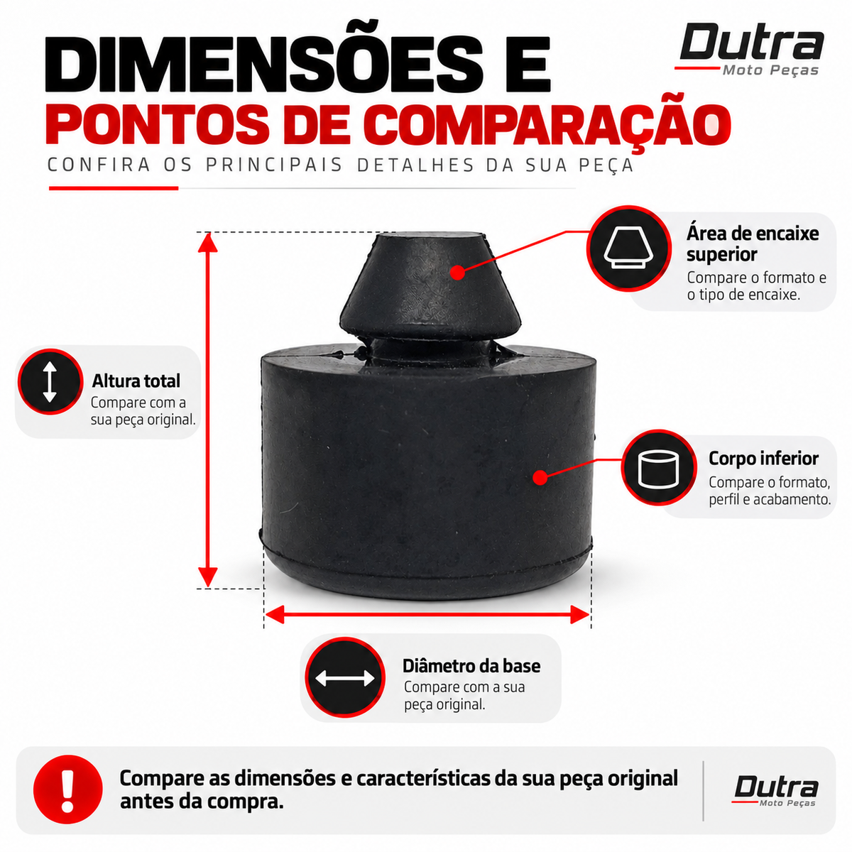 Borracha cavalete central Factor 125i e 150 anos 16a 25  Fazer 150 batente do descanso Acessorios