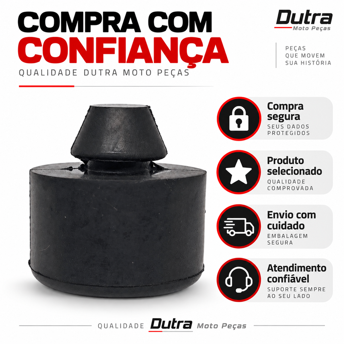 Borracha cavalete central Factor 125i e 150 anos 16a 25  Fazer 150 batente do descanso Acessorios