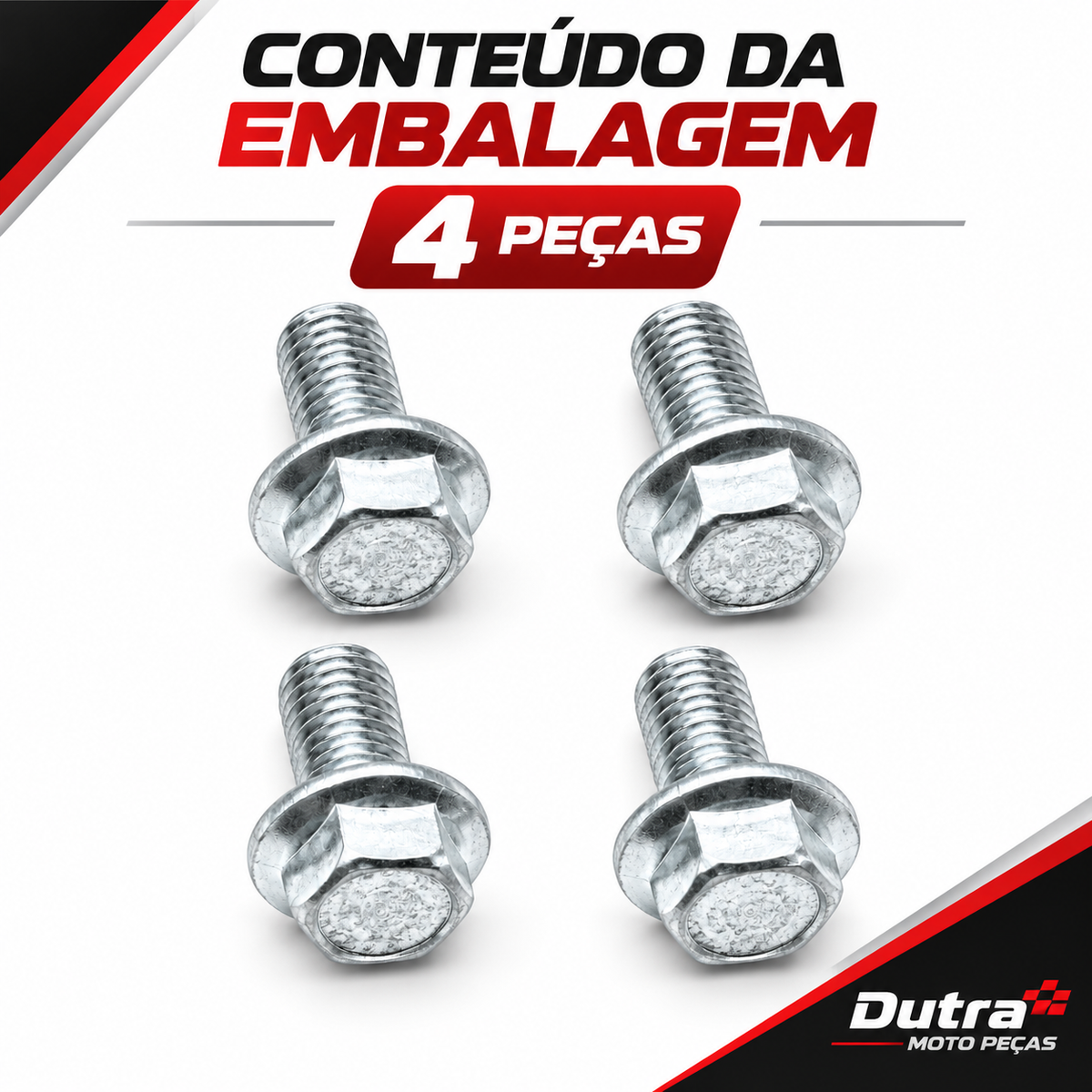Kit Parafusos Estribo 4 Peças Fan 160