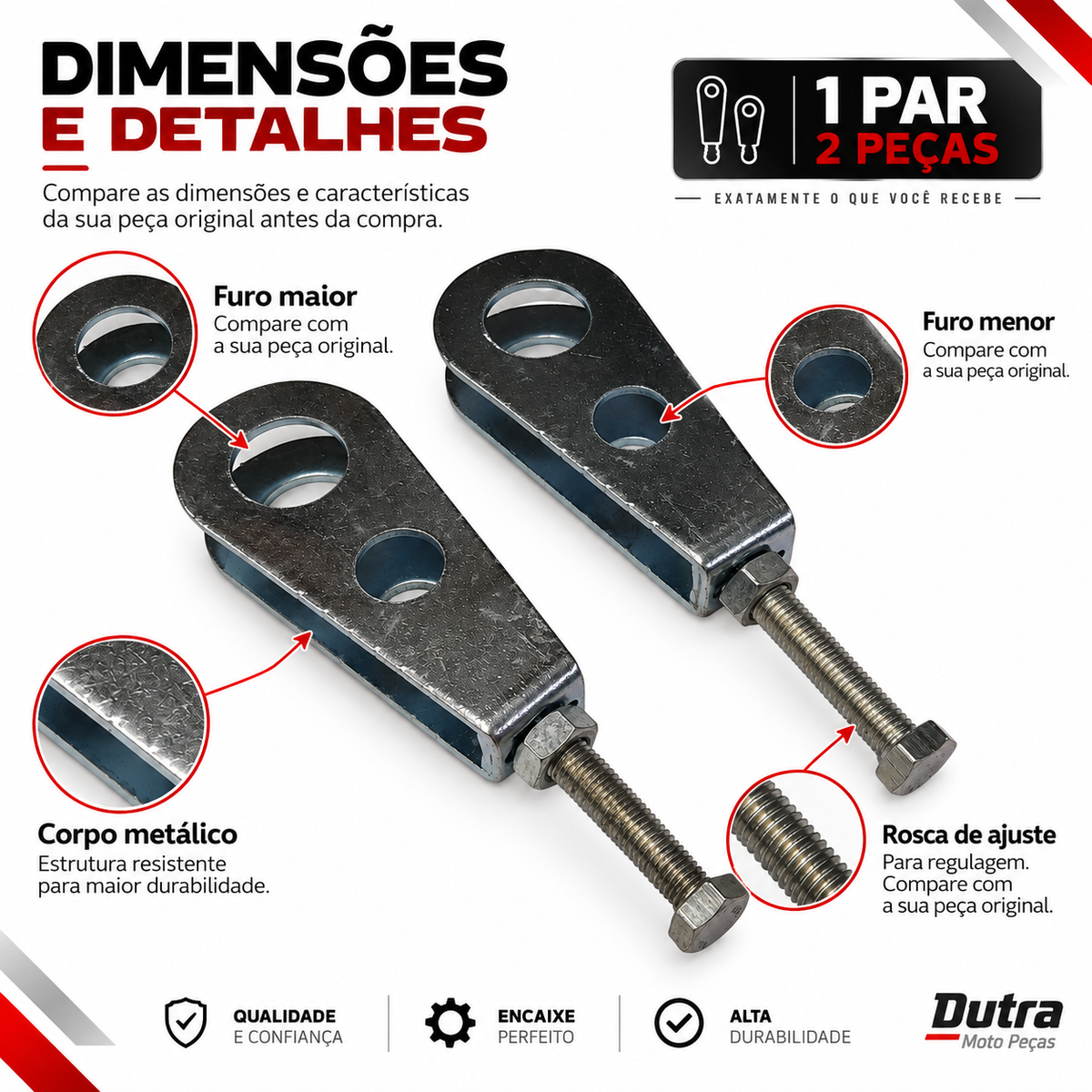 Esticador De Corrente Honda Cb 400 ( Par )