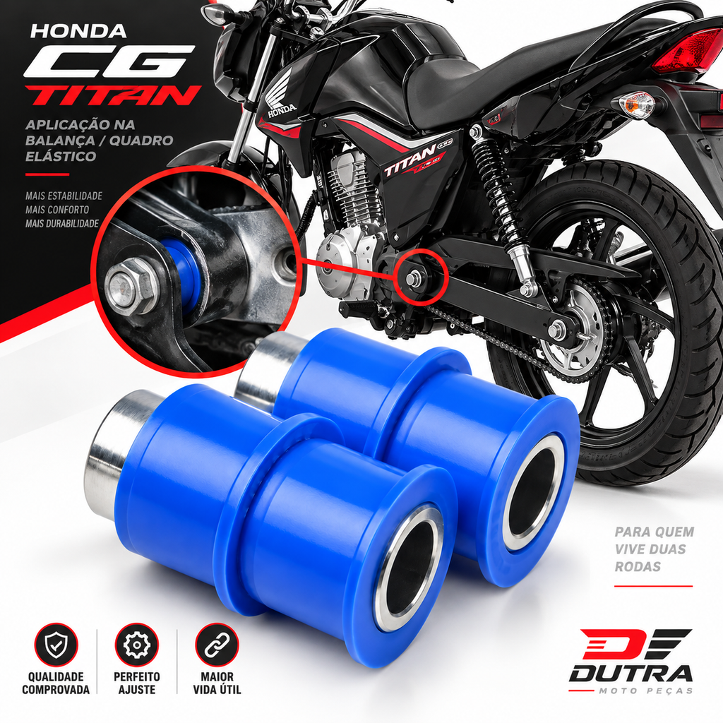 KIT BUCHAS DA BALANÇA QUADRO ELASTICO TITAN 125 150 160