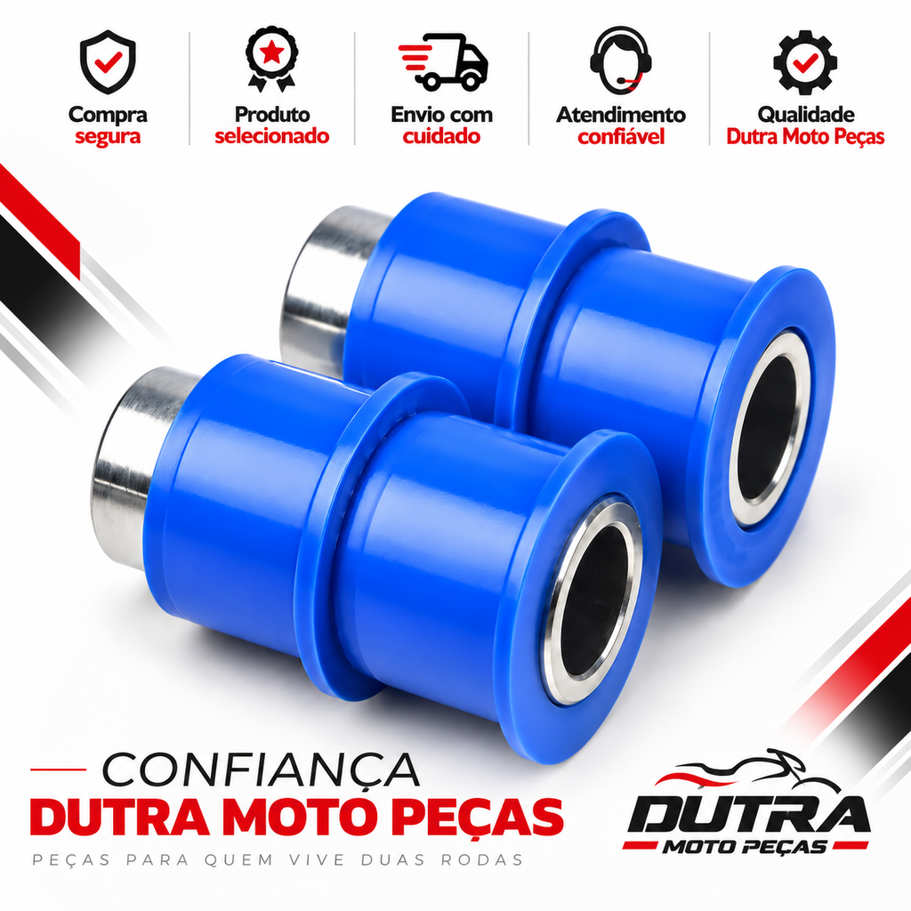KIT BUCHAS DA BALANÇA QUADRO ELASTICO TITAN 125 150 160