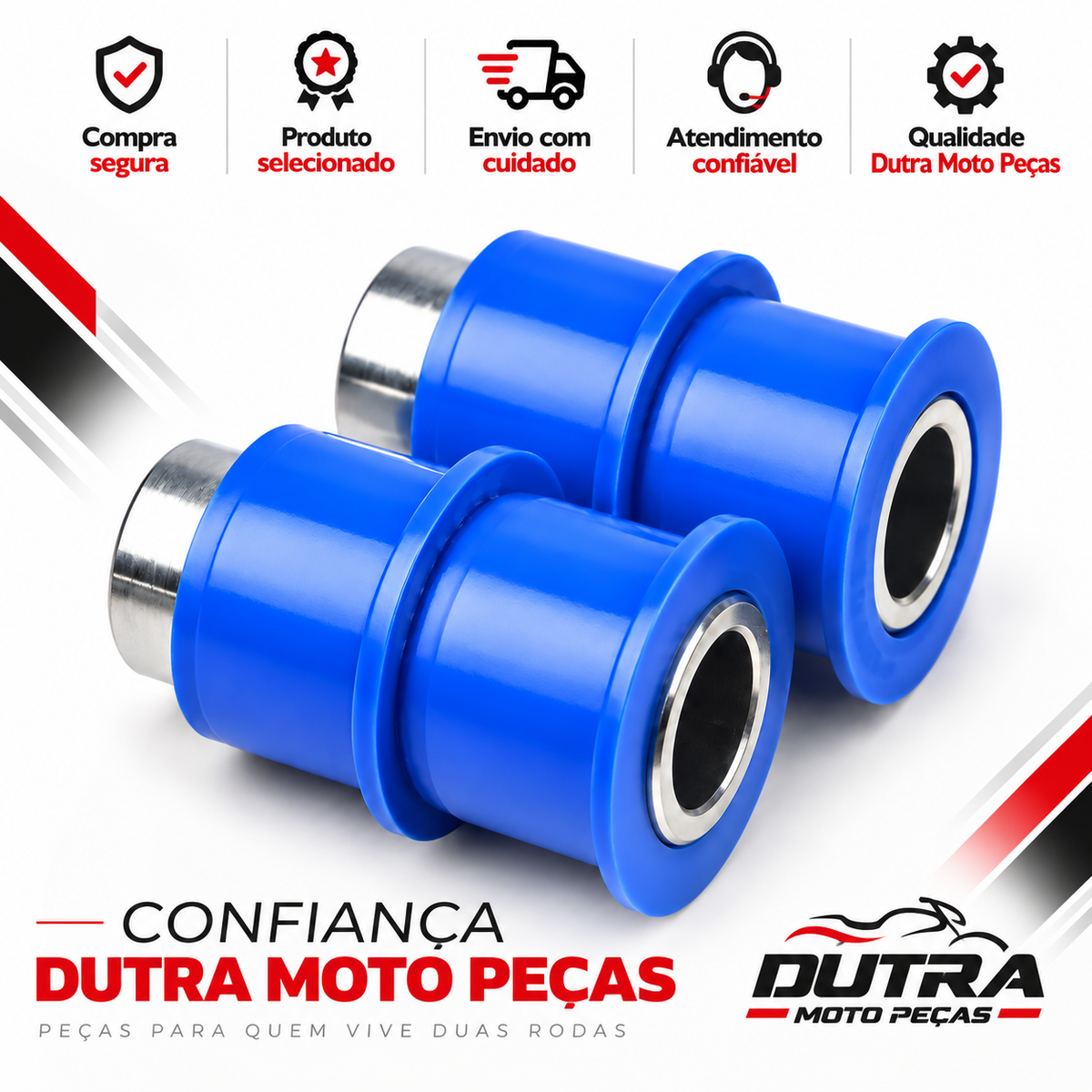 KIT BUCHAS DA BALANÇA QUADRO ELASTICO TITAN 125 150 160