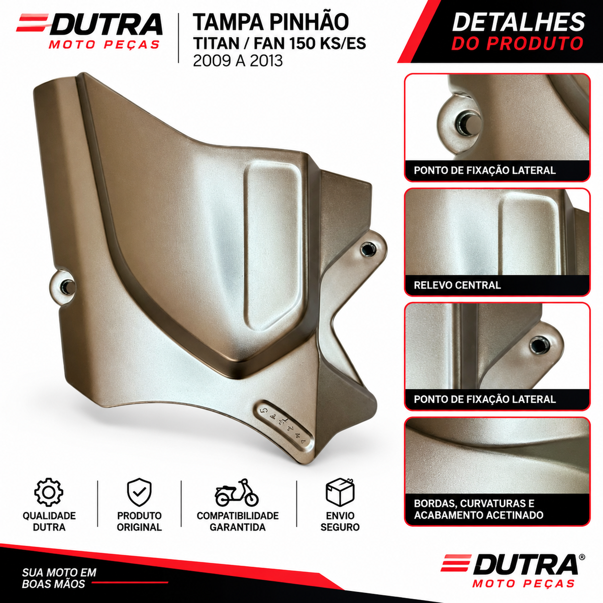 Tampa Pinhão Titan/ Fan 150 Ks/Es 2009 a 2013