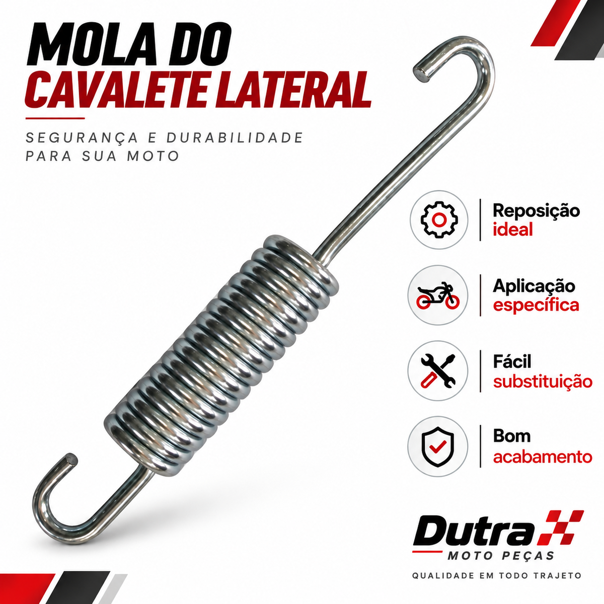 Mola Cavalete Descanso Lateral TI/]KS/TITAN 150/]160/FAN/]BIZ125/]110/POP110