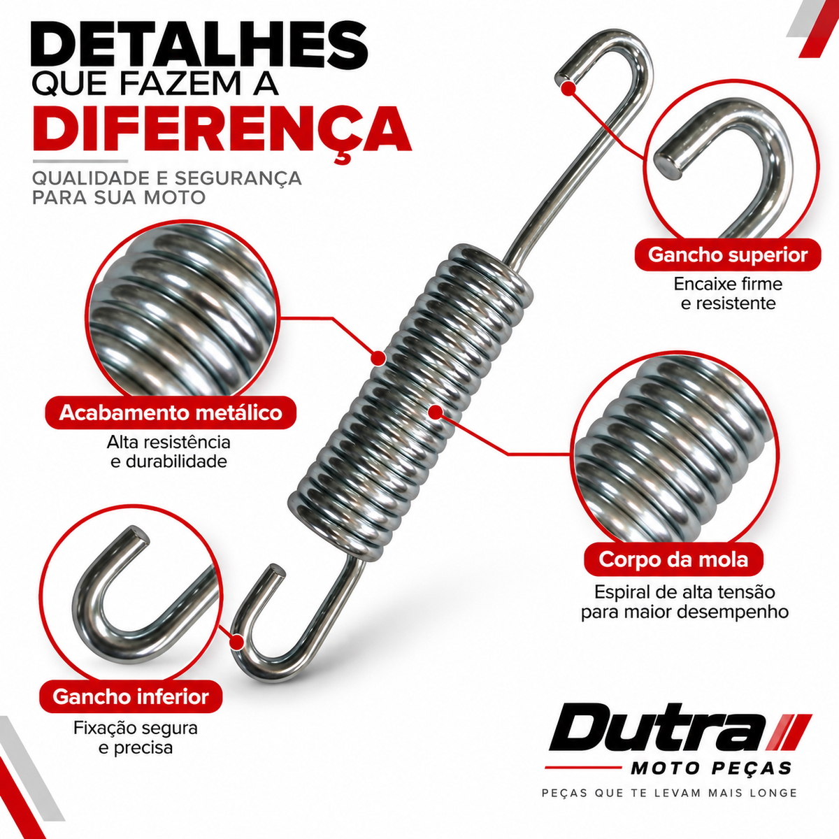 Mola Cavalete Descanso Lateral TI/]KS/TITAN 150/]160/FAN/]BIZ125/]110/POP110