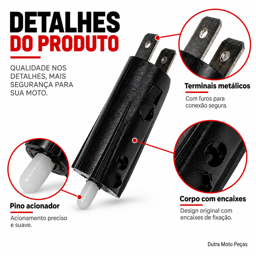 Interruptor de Embreagem Cg Fan125 Cargo Fan Titan150  ESI Mix Cg160 Start CB 250 300 F Twister Stra