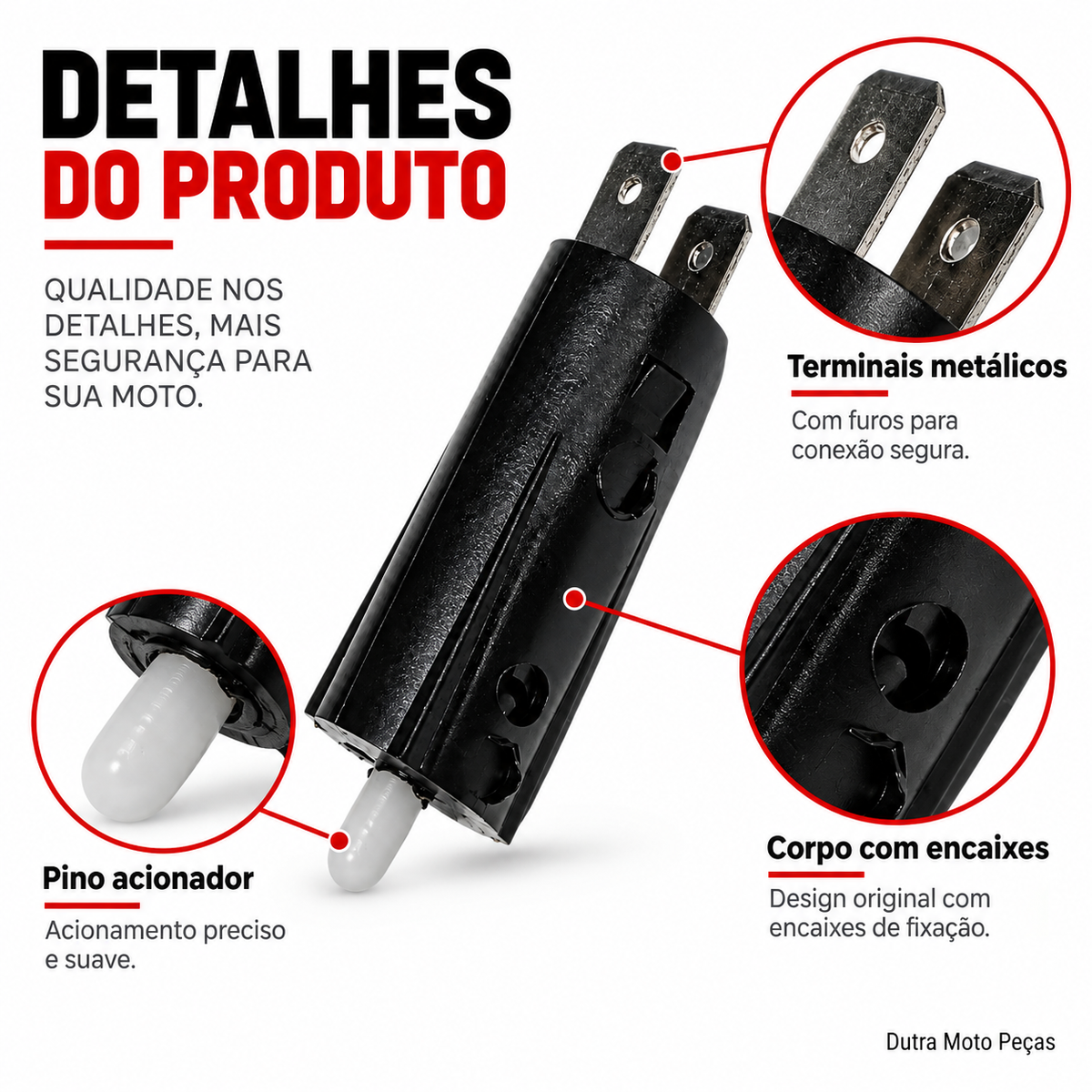 Interruptor de Embreagem Cg Fan125 Cargo Fan Titan150  ESI Mix Cg160 Start CB 250 300 F Twister Stra