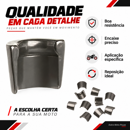 10 UNIDADES Trava Chaveta Válvula Honda Cbx 250 Tornado Cb300 Xre300