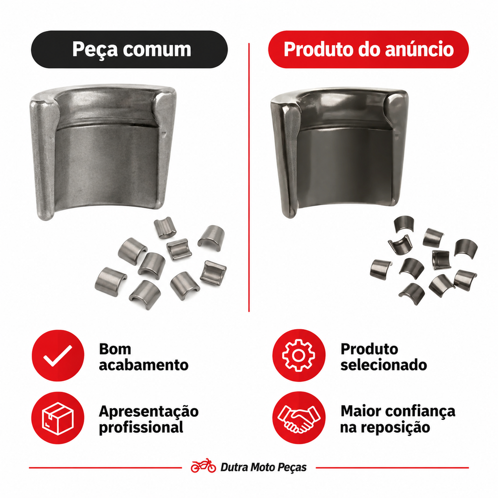 10 UNIDADES Trava Chaveta Válvula Honda Cbx 250 Tornado Cb300 Xre300