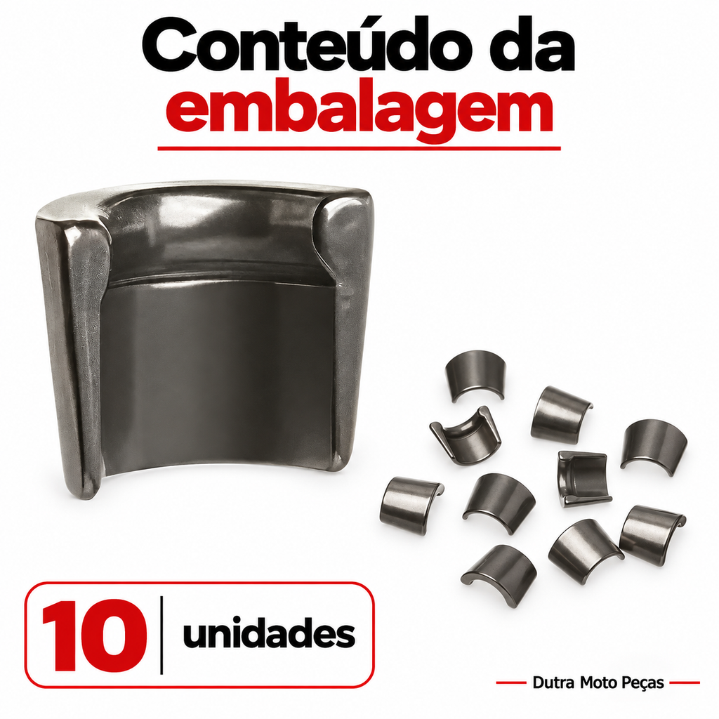 10 UNIDADES Trava Chaveta Válvula Honda Cbx 250 Tornado Cb300 Xre300