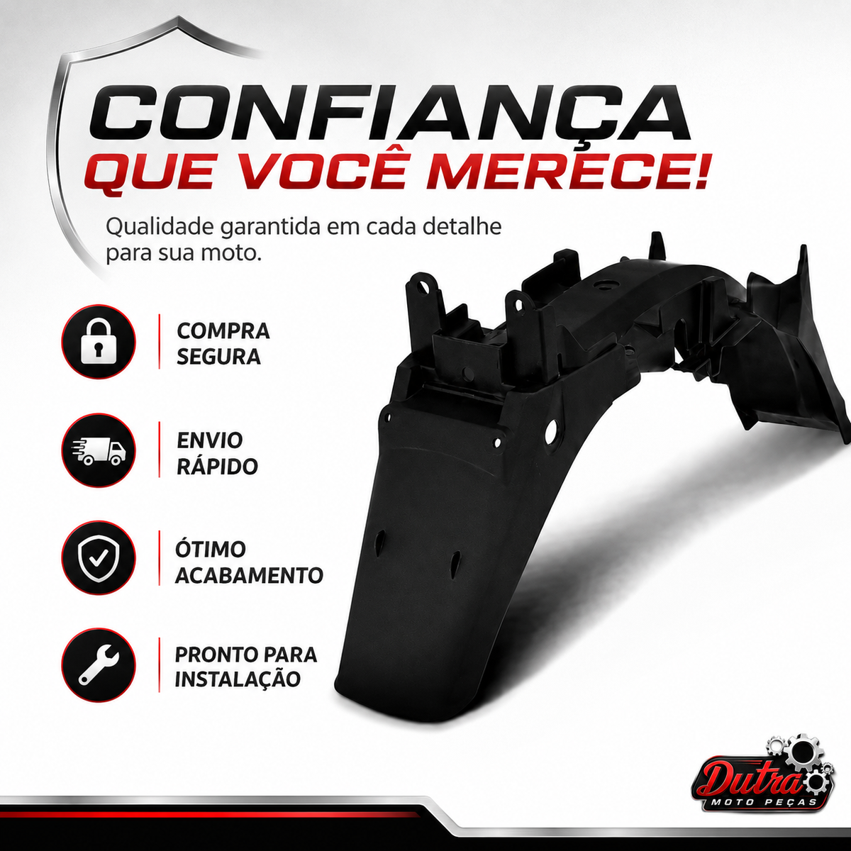 Paralama Traseiro Cg 125 Fan Titan 2000 a 2008 Melc