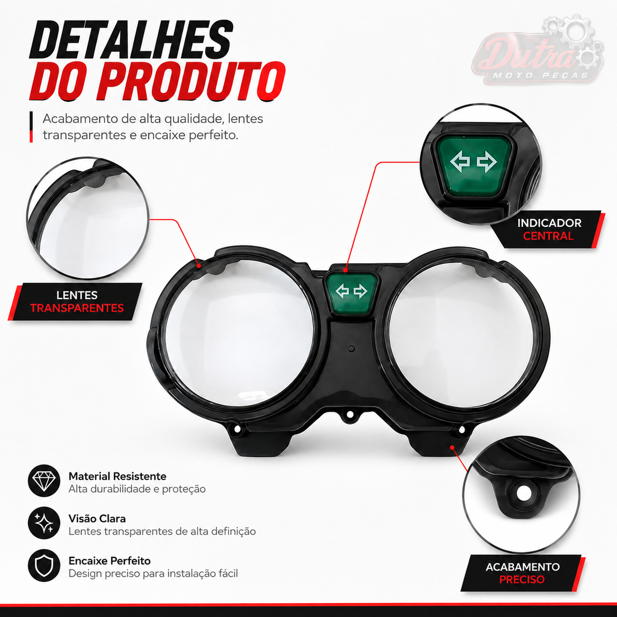 Carcaça Superior Painel Com Lente Titan 150 2004 Até 2008 Fan 2009 2010 2011 2012 2013