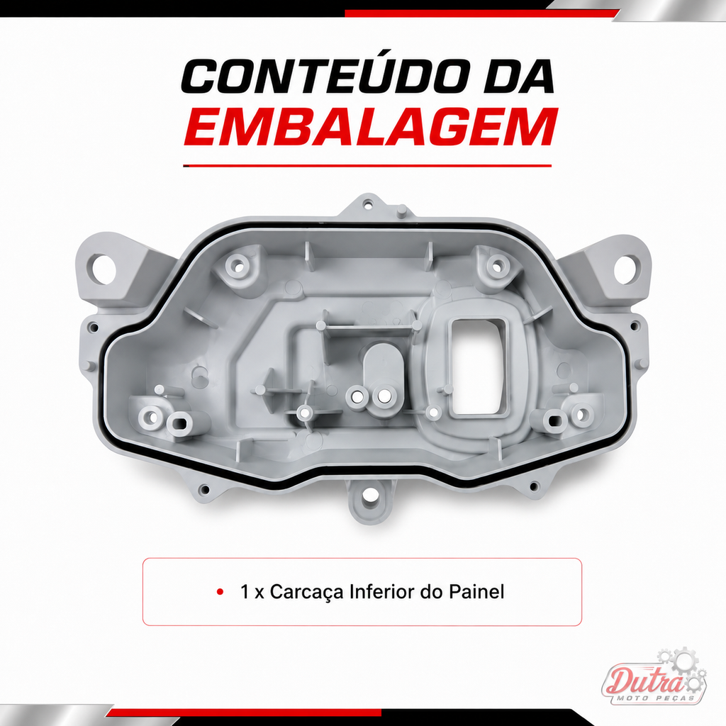 Carcaça Inferior do Painel  Fan 150/160  2014/23 Ns