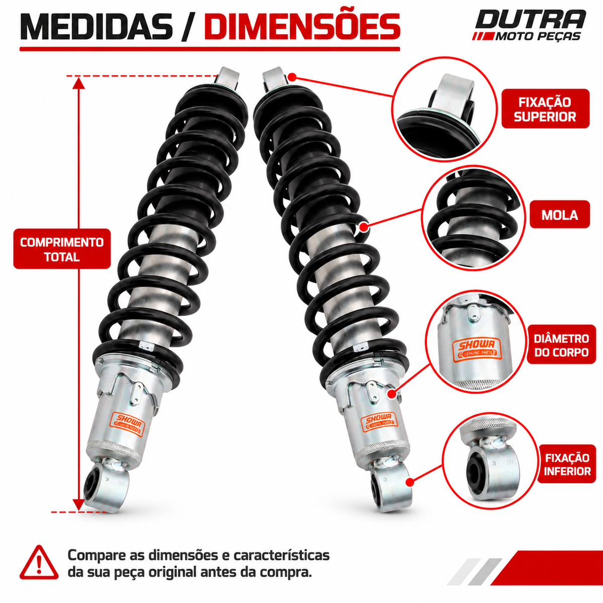 Amortecedor Traseiro Quadriciclo Fourtrax Trx420 2014 Até 2025