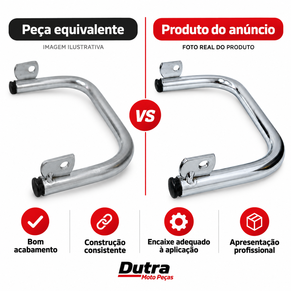 Barra Estabilizadora Cg Titan 125 2000 Até 2004 Fan 125 2005 Até 2008 Cromado
