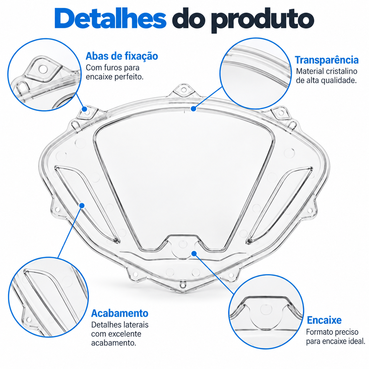 Carcaça Painel Superior Lente Biz 110 2018 a 2023