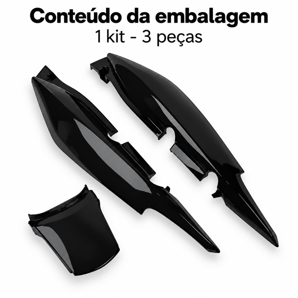 Carenagem Rabeta Traseira Completa Cg Fan 125 2009 Até 2013