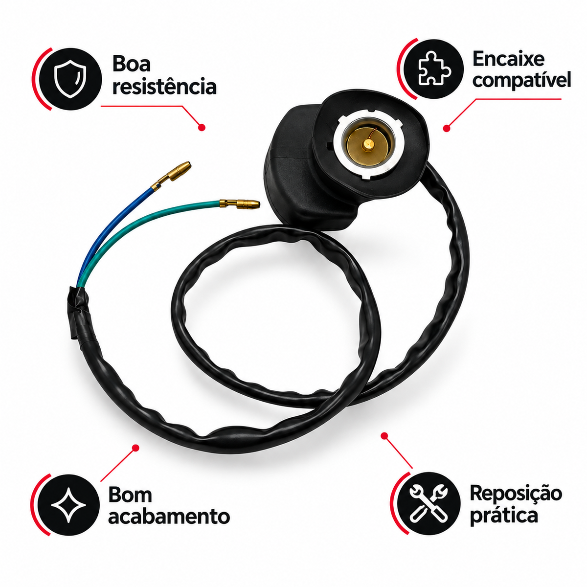 Chicote Soquete De Farol Crf 230