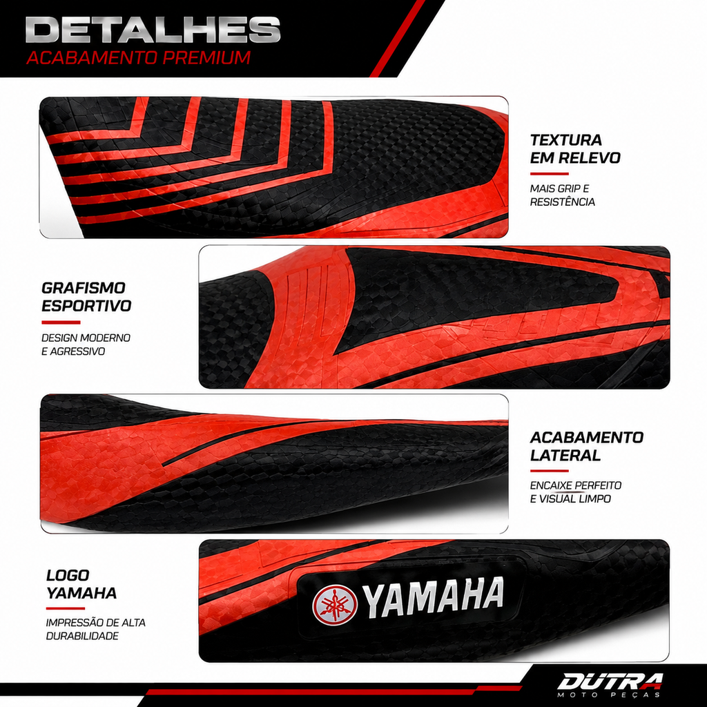 Capa de Banco Yamaha YBR Factor Fazer 125 150 Personalizada Pintada