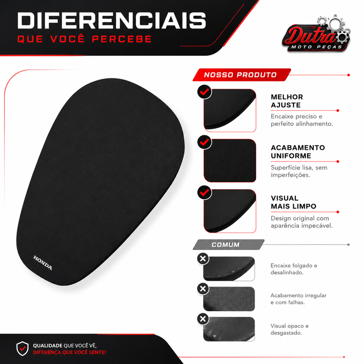 Capa Banco Honda Biz 110 125 2017 2018 2019 2020 2021 2022 Preta