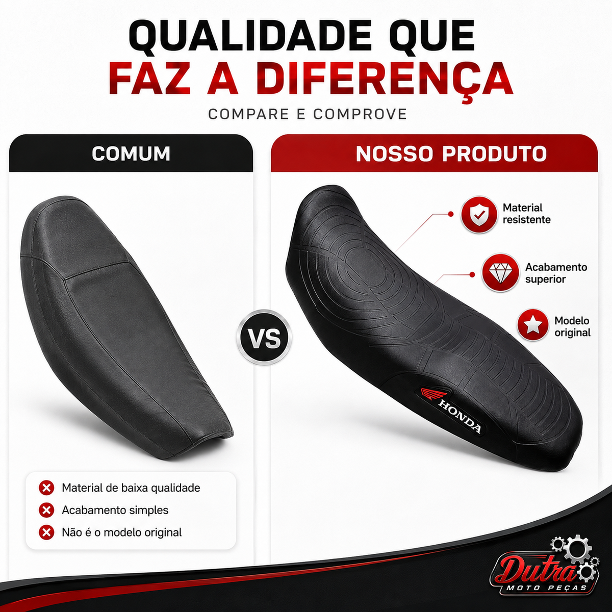 CAPA DE BANCO UNIVERSAL EMBORRACHADA – POP / BROS / XRE / CROSSER (TODAS)