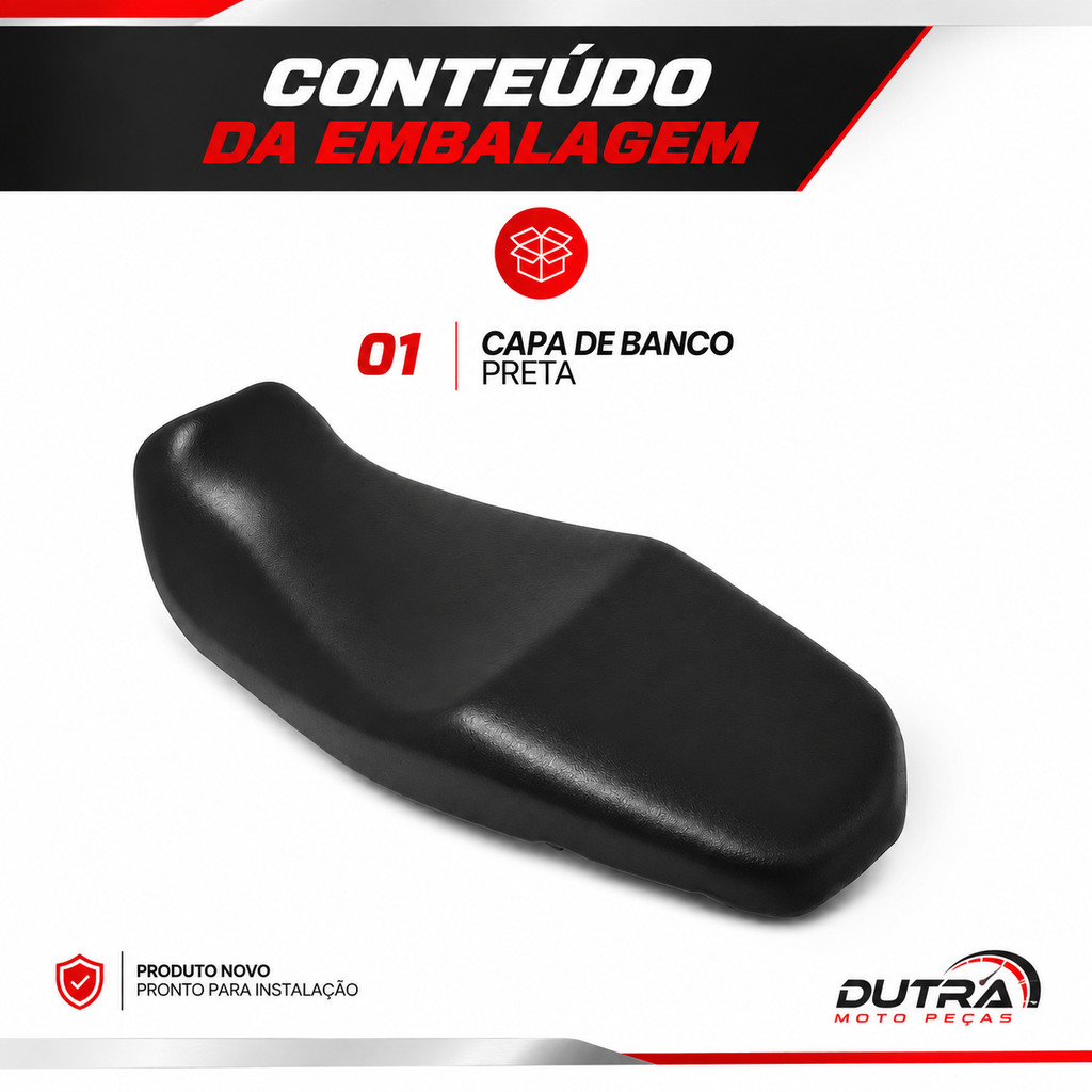 Capa Banco Honda CG Fan Titan Start 125 150 160 Reposição Preta Original