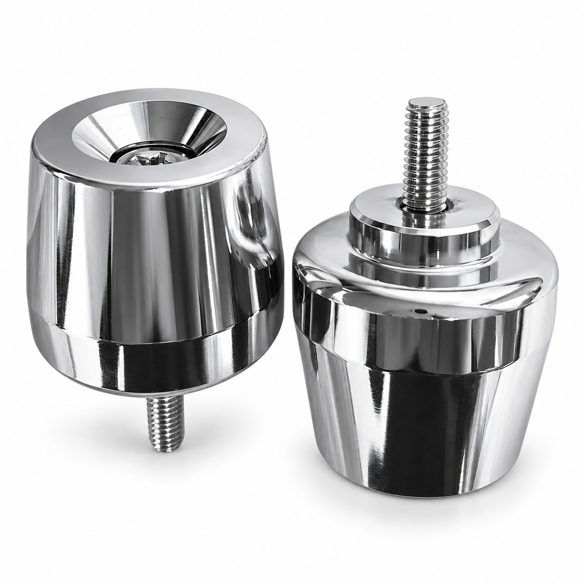 Par Pesinho / Peso Guidão com fixador  PCX cromado  UNIVERSAL